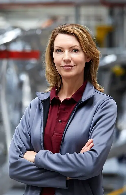 Woman in aerospace industry